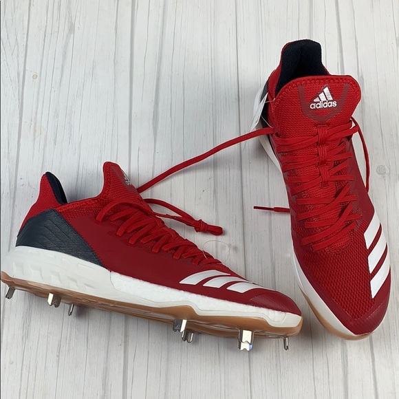 adidas Men's Icon 4 Gum Metal Baseball Cleats - Picture 7 of 9